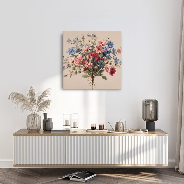 Quadro su tela – Delicata composizione floreale