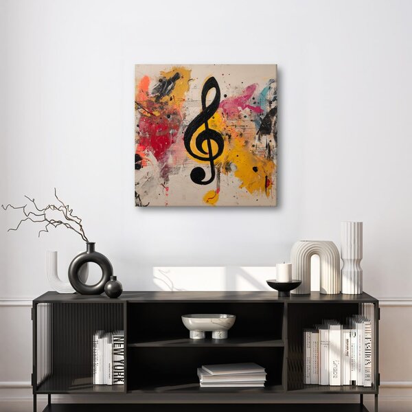 Quadro su tela – Composizione musicale artistica