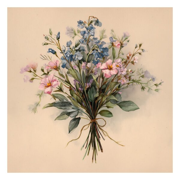 Quadro su tela – Tenero arrangiamento floreale