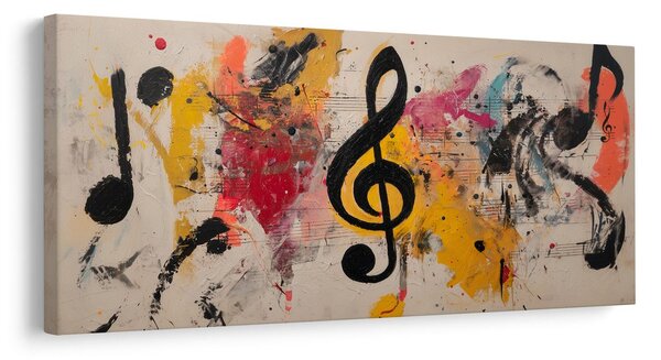 Quadro su tela – Melodia nei colori vivaci