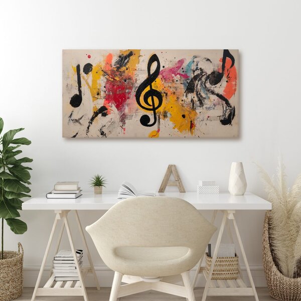 Quadro su tela – Melodia nei colori vivaci