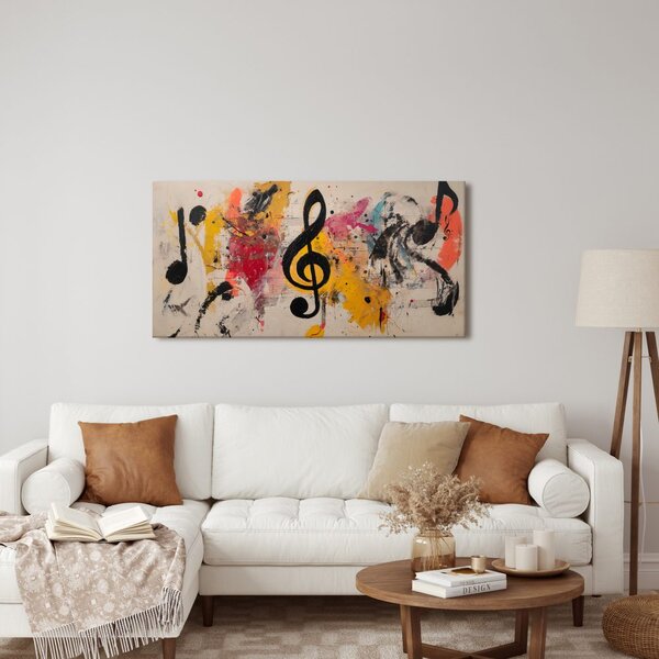 Quadro su tela – Melodia nei colori vivaci