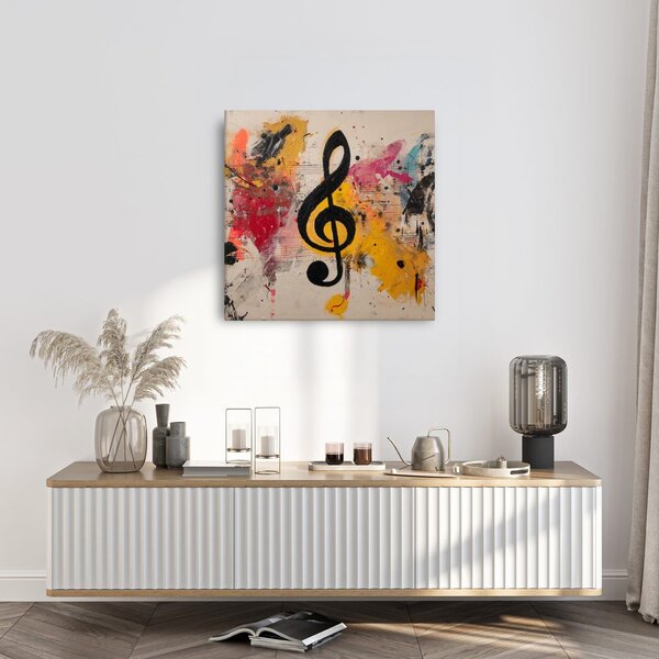 Quadro su tela – Composizione musicale artistica