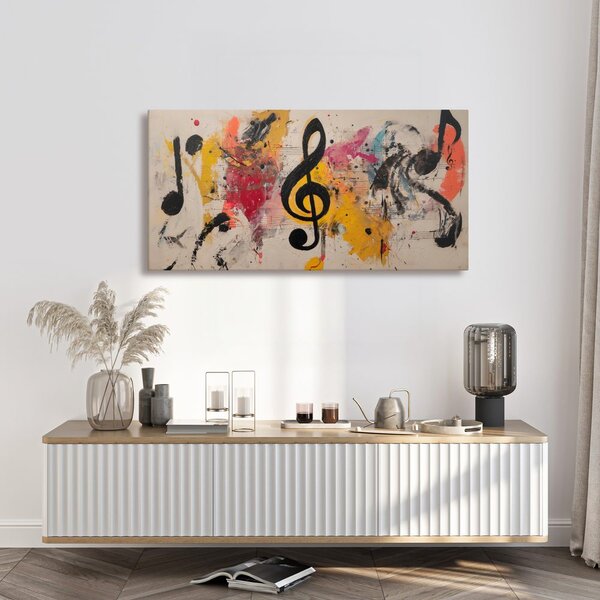 Quadro su tela – Melodia nei colori vivaci