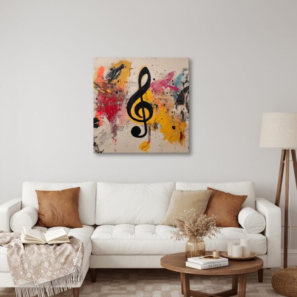 Quadro su tela – Composizione musicale artistica
