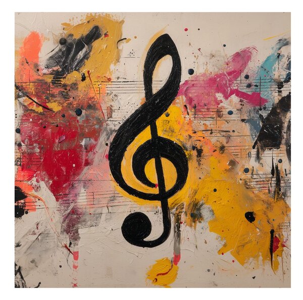 Quadro su tela – Composizione musicale artistica