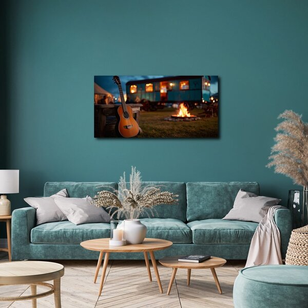 Quadro su tela – Serata rilassante in camper