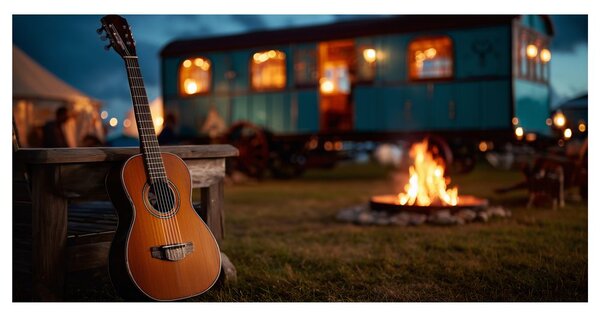 Quadro su tela – Serata rilassante in camper