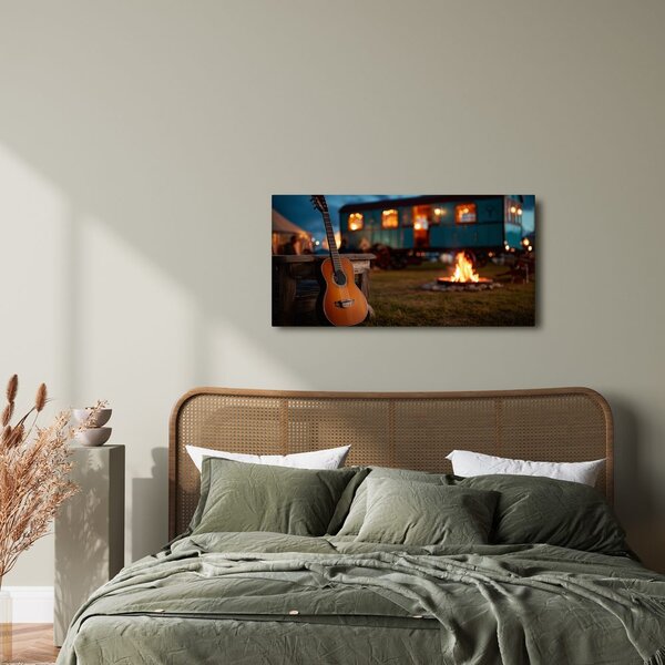 Quadro su tela – Serata rilassante in camper
