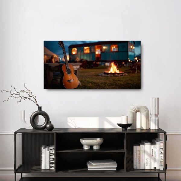 Quadro su tela – Serata rilassante in camper