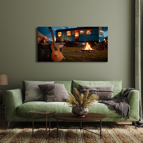 Quadro su tela – Serata rilassante in camper