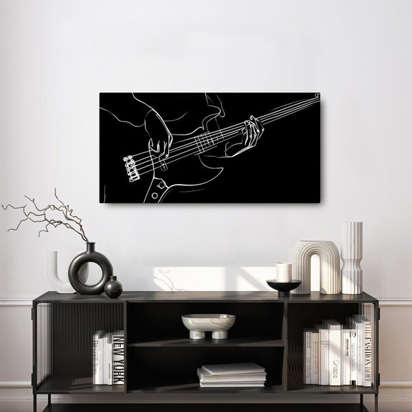 Quadro su tela – Bassista in azione