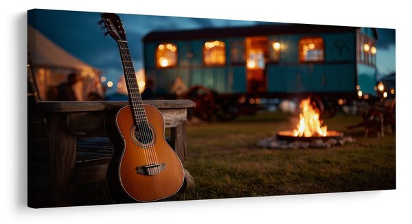 Quadro su tela – Serata rilassante in camper