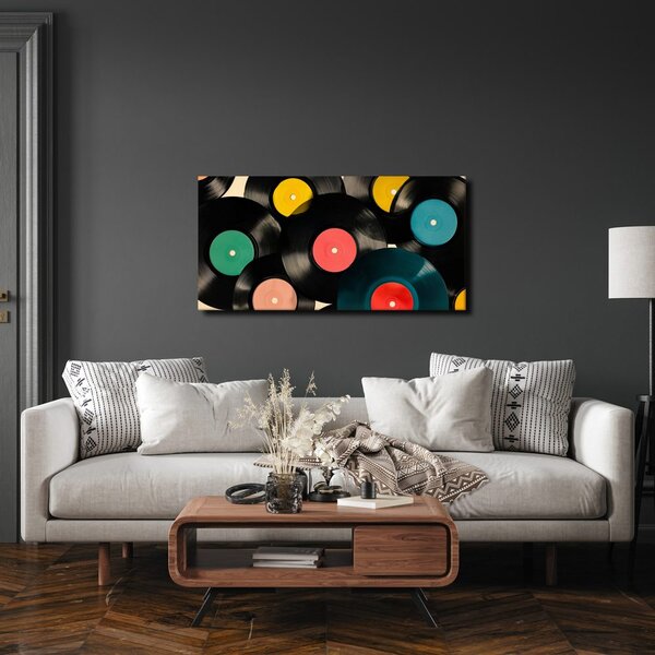 Quadro su tela – Dischi in vinile vivaci