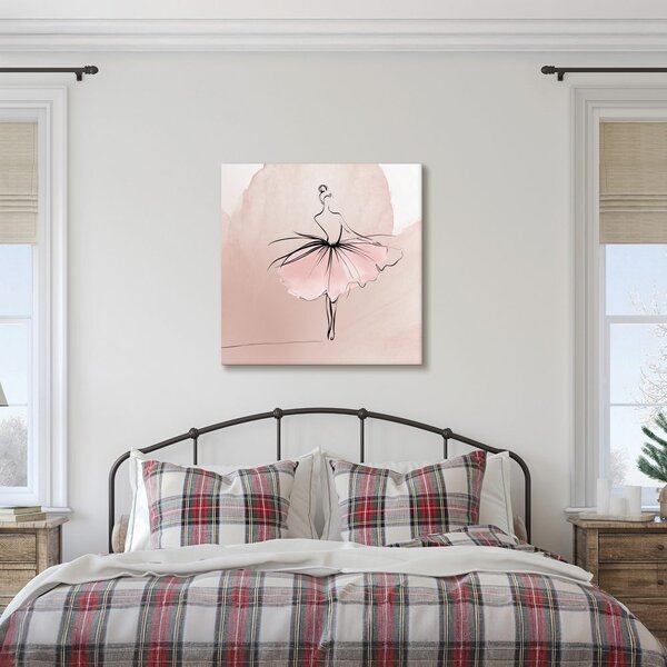 Quadro su tela – Armonia rosa dell'arte del balletto