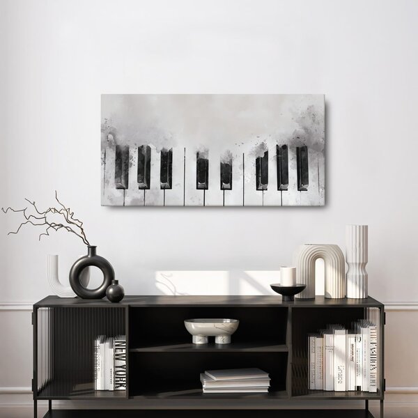Quadro su tela – Musica in tonalità bianco e nero
