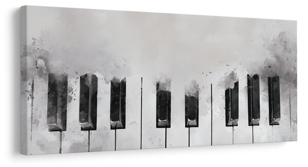 Quadro su tela – Musica in tonalità bianco e nero