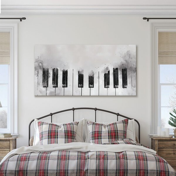 Quadro su tela – Musica in tonalità bianco e nero