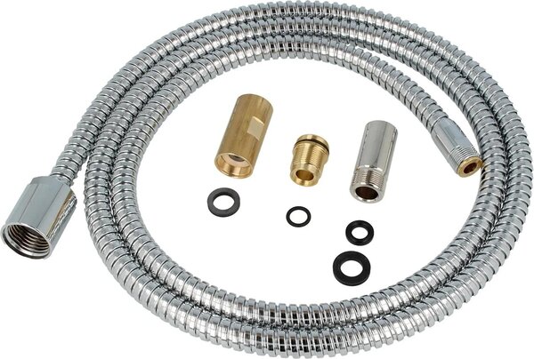 Tubo flessibile per doccia Hansa M15x1/2" cromato, lunghezza 1500 mm, flessibile e resistente, 1 pezzo