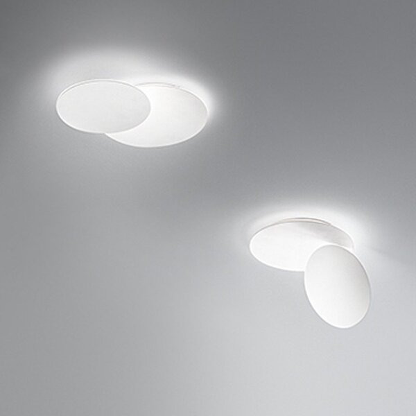 Plafoniera moderna perenz drum 8230 b lc 33w led 2640lm metallo bianco orientabile inclinabile - Perenz