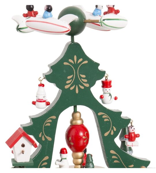 Figura musicale in legno (altezza totale 24 cm) Christmas Tree – Casa Selección