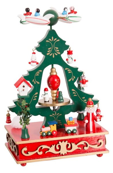 Figura musicale in legno (altezza totale 24 cm) Christmas Tree – Casa Selección