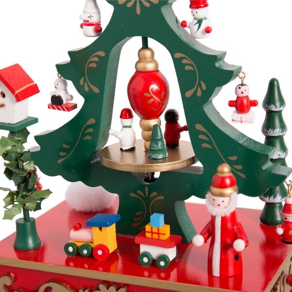 Figura musicale in legno (altezza totale 24 cm) Christmas Tree – Casa Selección