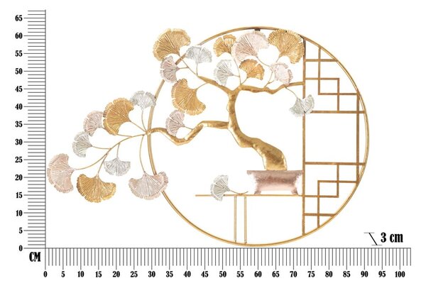 Decorazione murale in metallo 91,5x63 cm Nippon - Mauro Ferretti