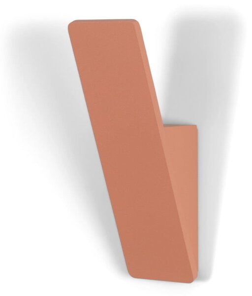Gancio da parete color salmone in acciaio Angle – Spinder Design