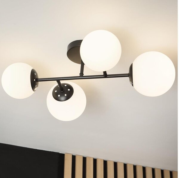 Brilagi - Plafoniera MALONY 4xE14/20W/230V nera