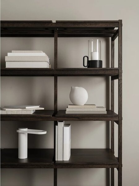 Vaso in grigio chiaro in porcellana (altezza totale 14 cm) Nona – Blomus