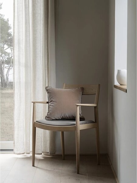 Vaso in grigio chiaro in porcellana (altezza totale 14 cm) Nona – Blomus
