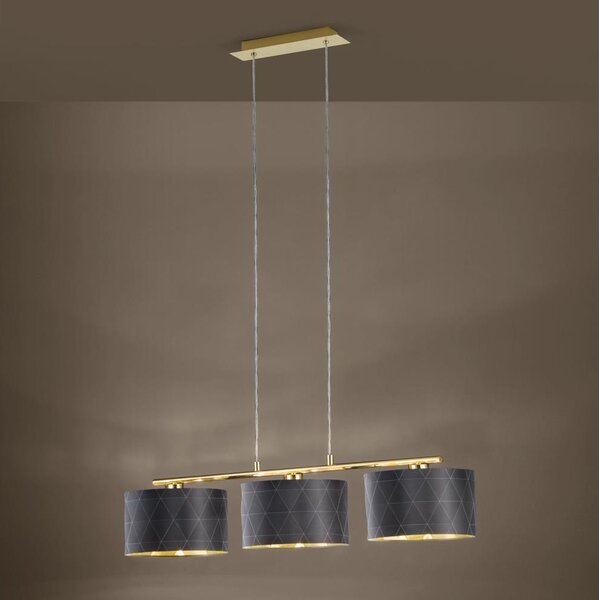 Eglo 39225 - Lampadario a sospensione con cavo DOLORITA 3xE27/60W/230V