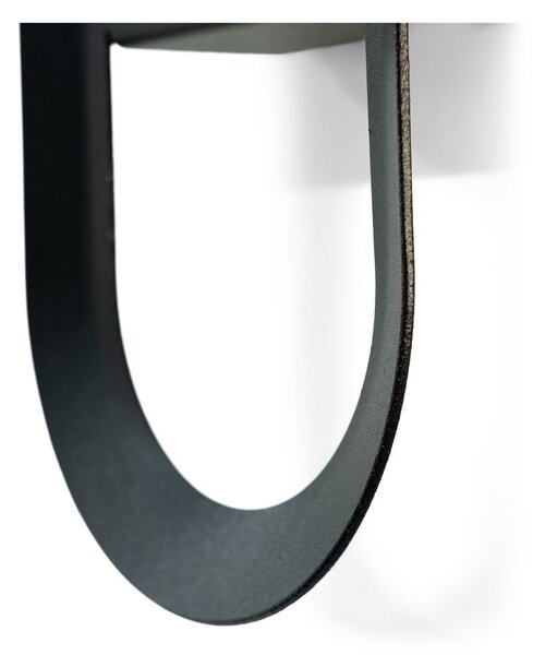 Gancio da parete nero in acciaio Coucou – Spinder Design