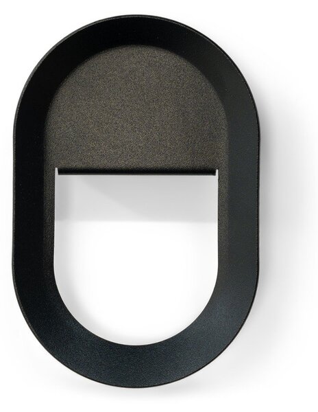 Gancio da parete nero in acciaio Coucou – Spinder Design