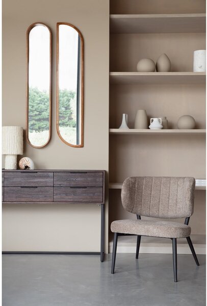 Specchio da parete con cornice in legno 24x120 cm Nyko - White Label