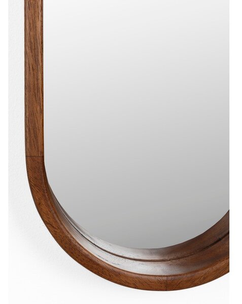 Specchio da parete con cornice in legno 24x120 cm Nyko - White Label