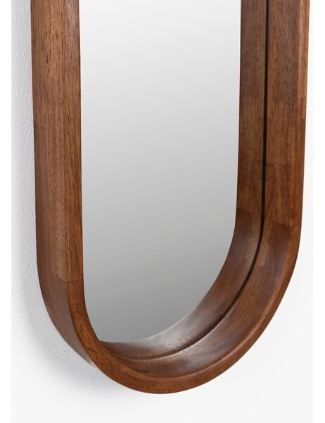 Specchio da parete con cornice in legno 24x120 cm Nyko - White Label