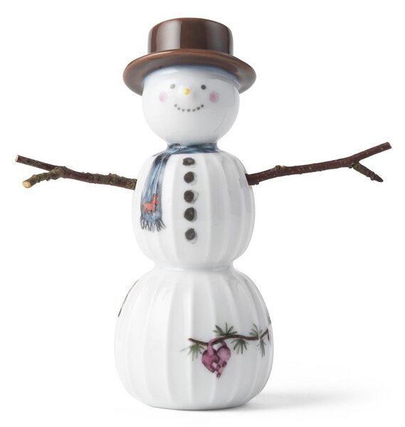 Statuetta natalizia in porcellana (altezza totale 11,5 cm) Hammershøi Snowman – Kähler Design