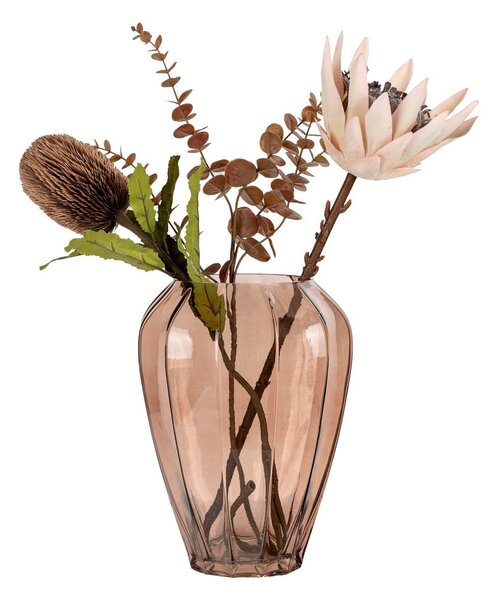 Vaso in vetro marrone (altezza 29 cm) - House Nordic
