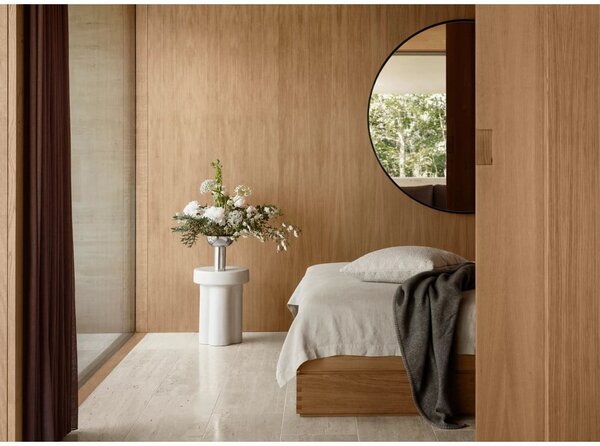 Specchio da parete con cornice in legno ø 110 cm Miro - Blomus