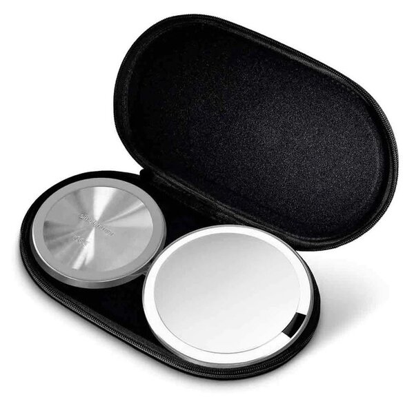 Specchio per make-up con illuminazione/con ingrandimento (10x) ø 12 cm Travel – simplehuman