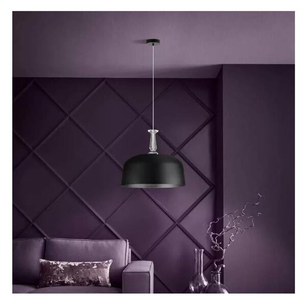 Eglo 39588 - Lampadario a sospensione su cavo MONTE FUERTE 3xE27/10W/230V nero