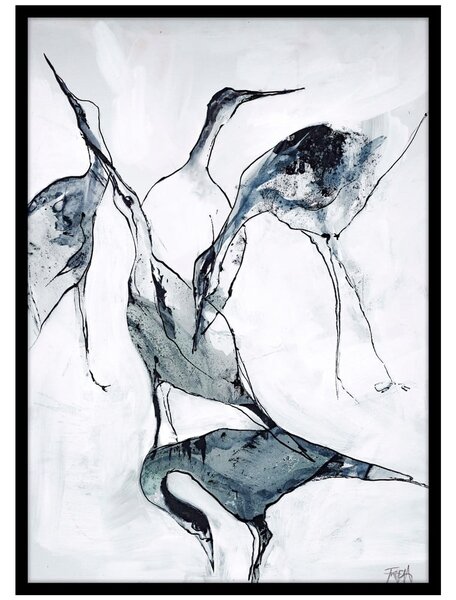 Dipinto 50x70 cm Crane – Malerifabrikken