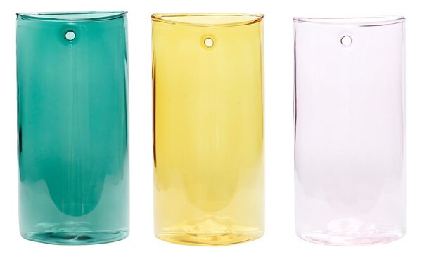 Vasi in vetro fatti a mano in set da 3 pezzi (altezza 19 cm) Popsicle - Hübsch