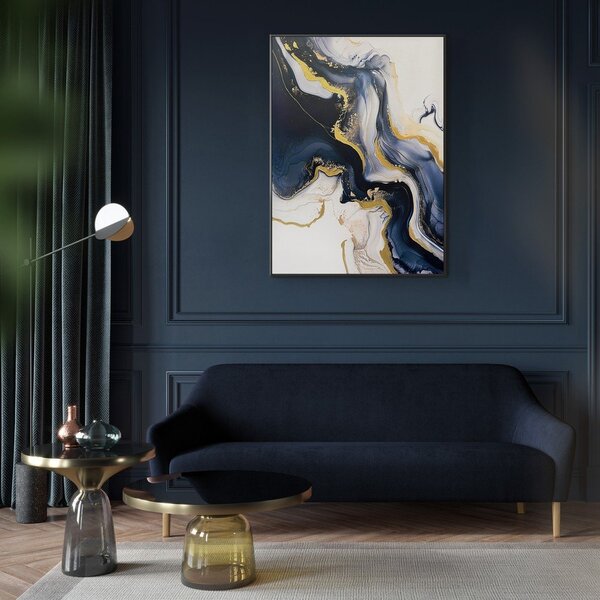 Quadro con elementi dipinti a mano 70x100 cm Sky – Styler