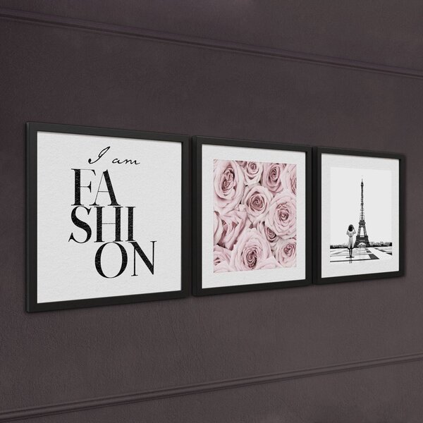 Set di dipinti 3 pz 30x40 cm Parisienne – Styler