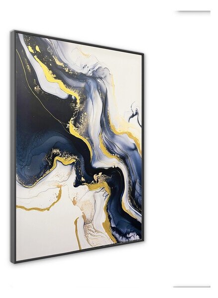 Quadro con elementi dipinti a mano 70x100 cm Sky – Styler