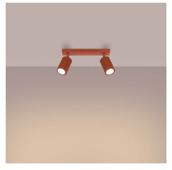 Faretto color mattone 6,5x30 cm Gleam – Sollux