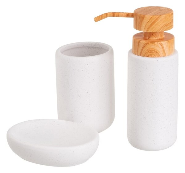 Set di accessori per il bagno bianco in ceramica – Casa Selección